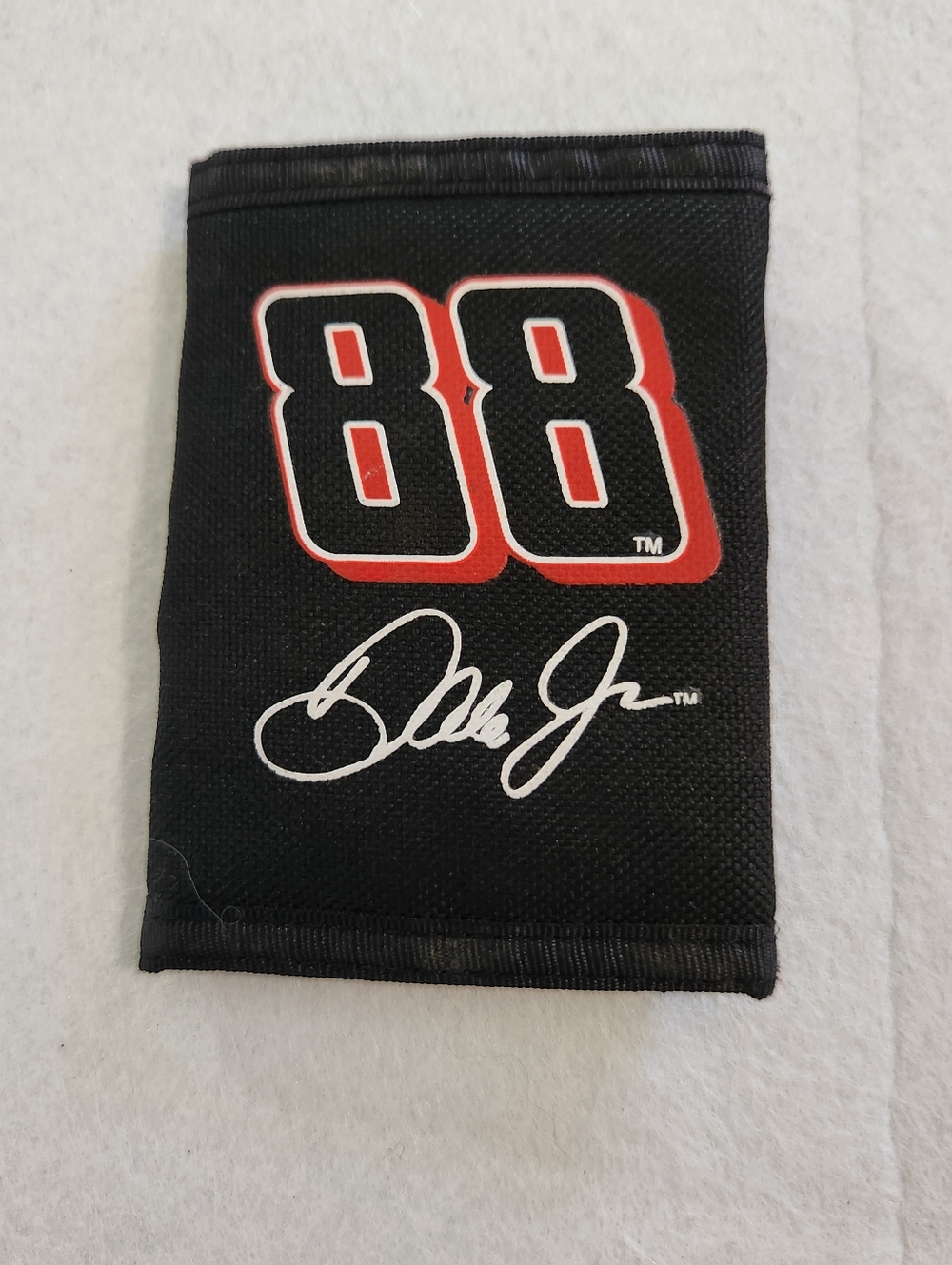Nascar Black Trifold Wallet with Multicolor Logo 88 Dale Earnhardt Jr